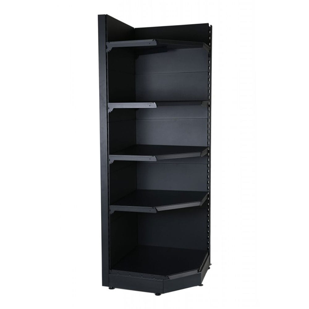 Corner shelving bay black