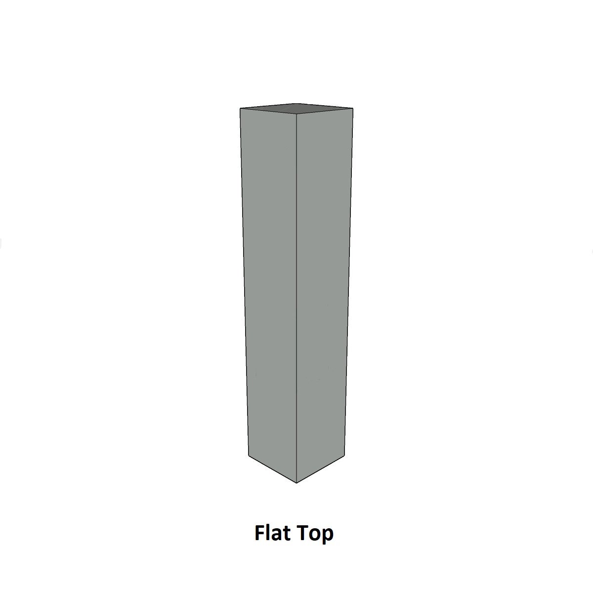 Timber Bollard flat top