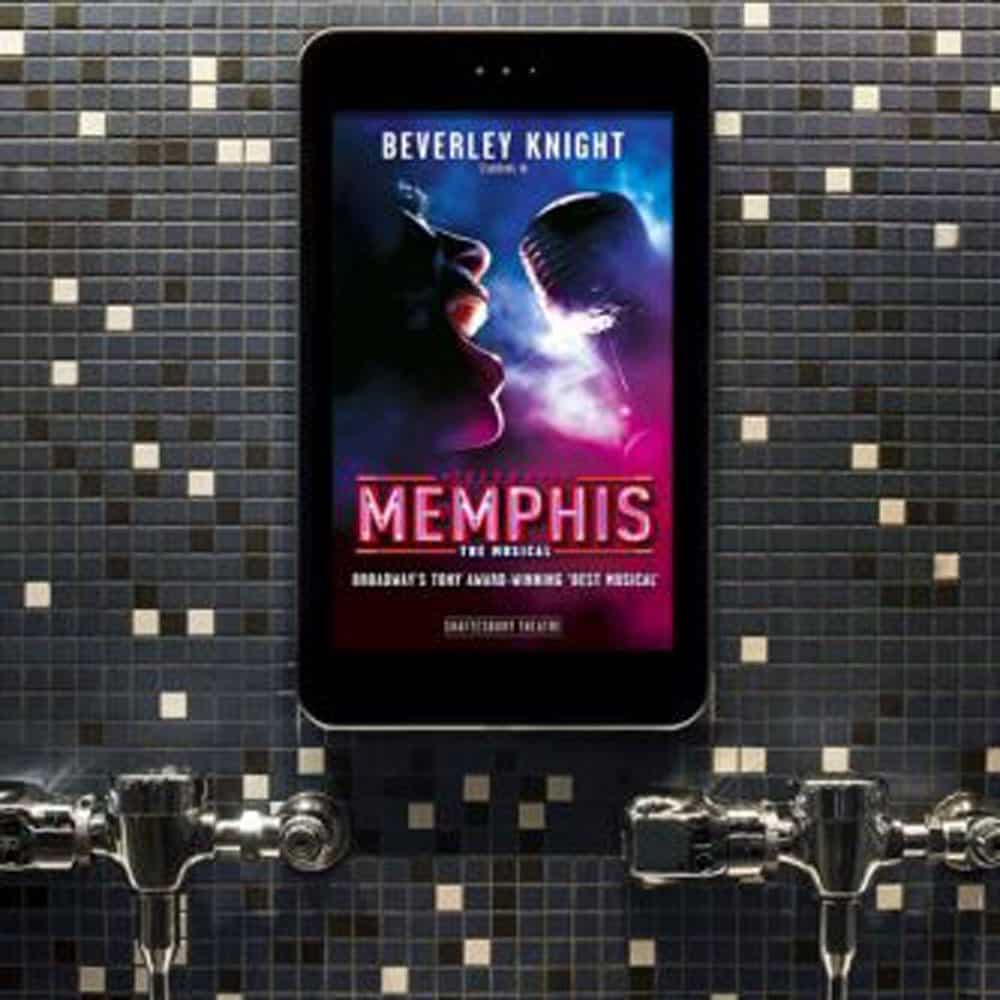 Wall mounted digital signage display