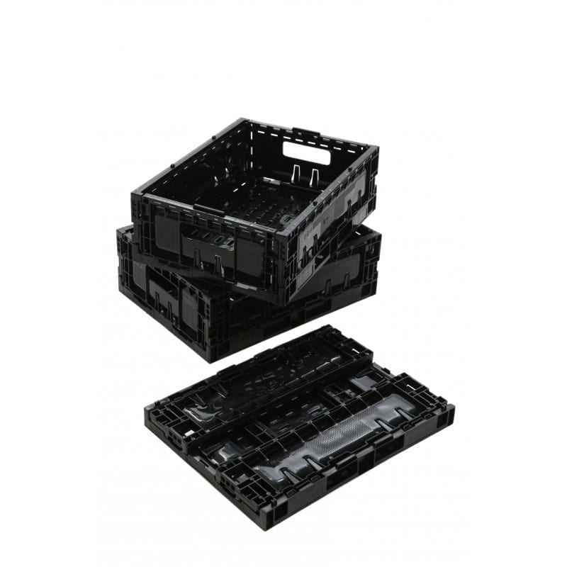 Plastic fruit and vegetable collapsible baskets