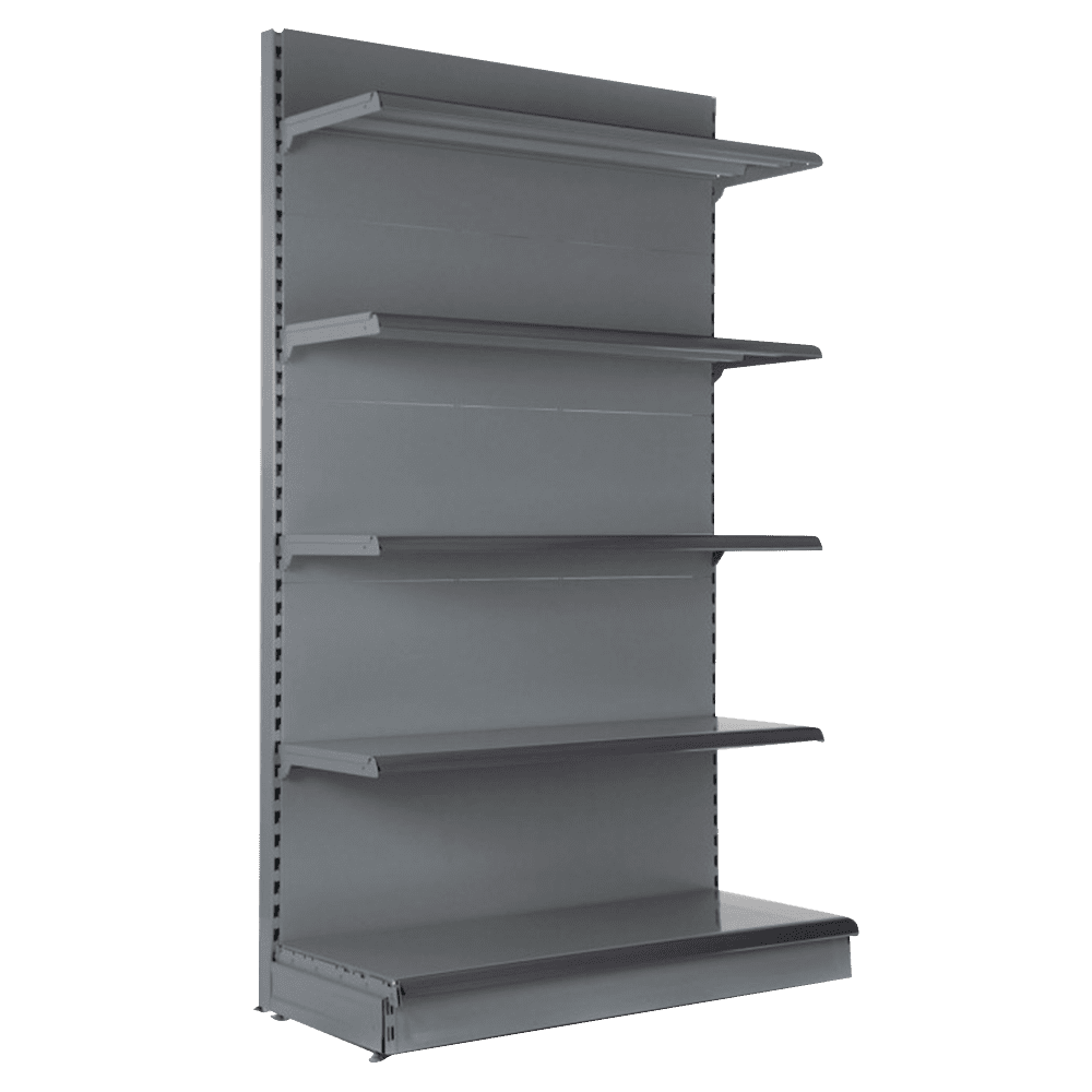 Wall shelving bay base shelf grey