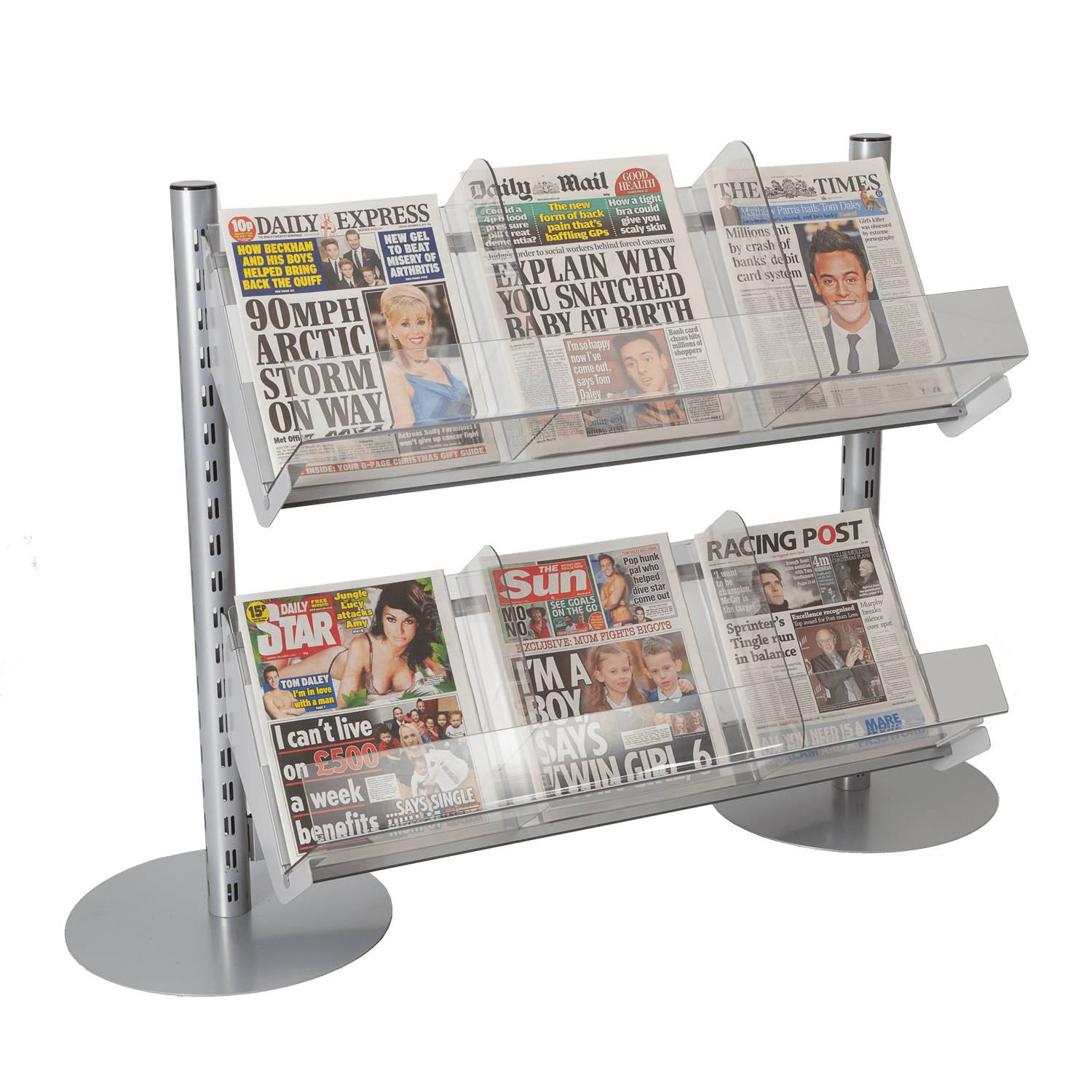 Standard Bay & Newspaper Shelves Merchandising System