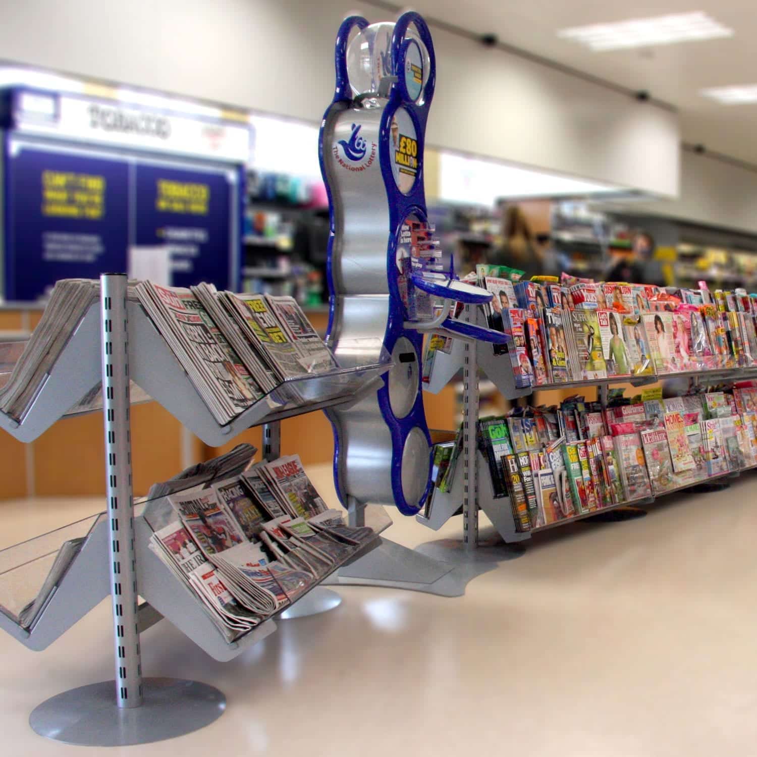 Standard Bay & Newspaper Shelves Merchandising System