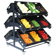 Double sided fruit and vegetable display