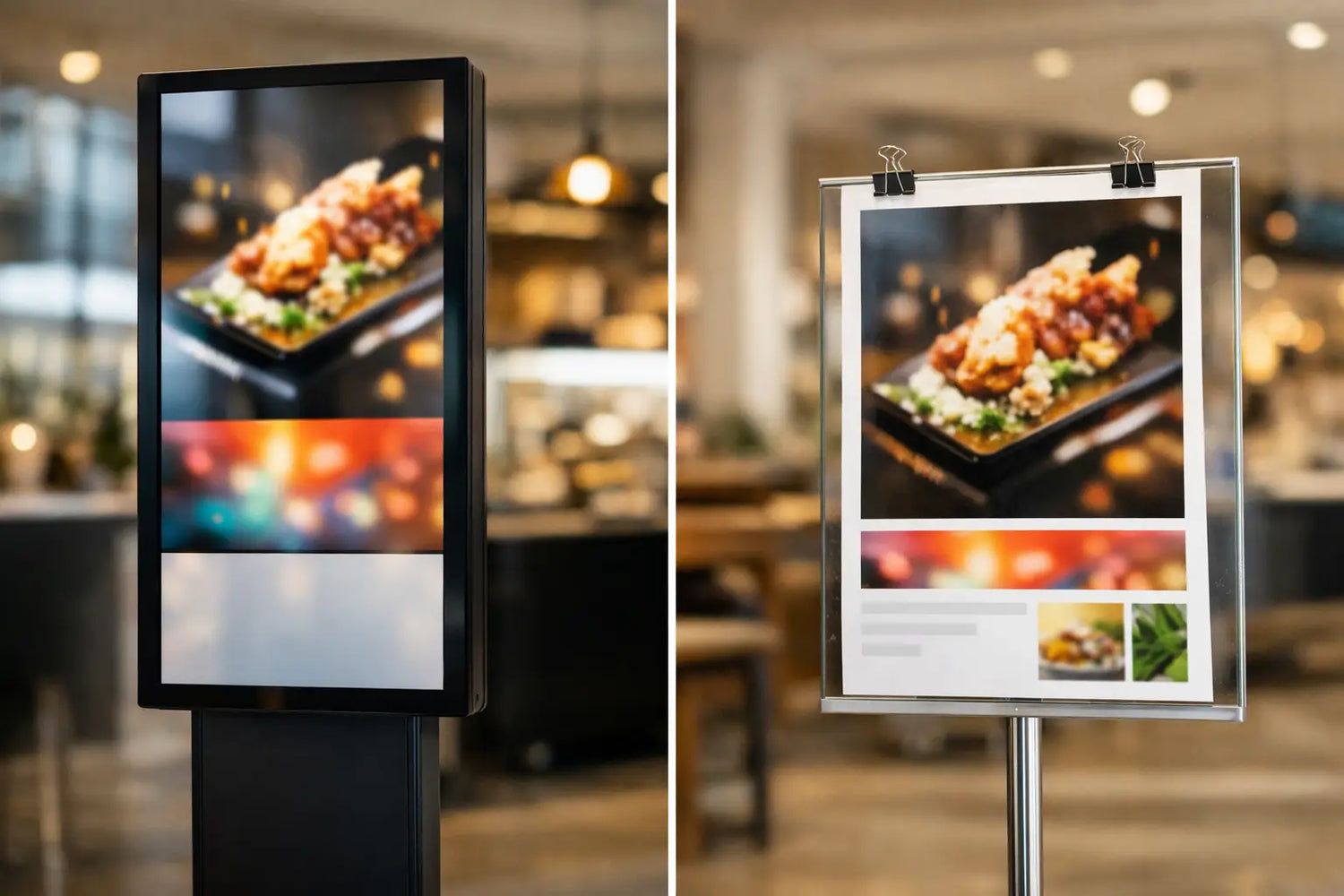 Digital Signage vs Printed Posters