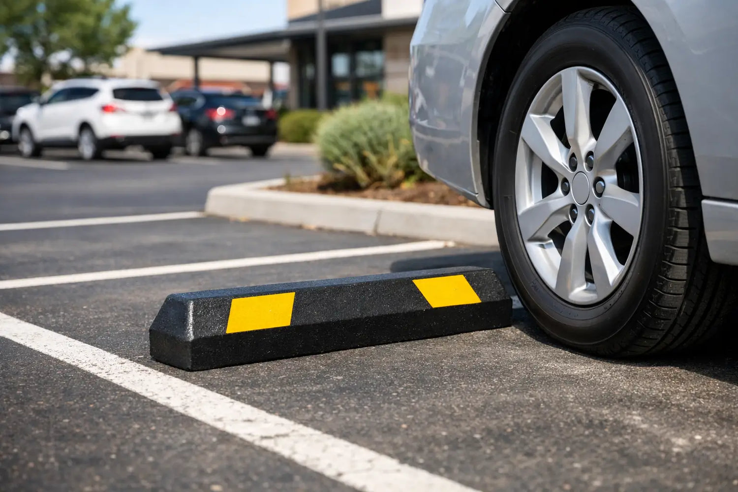 Are Wheel Stops Necessary on Commercial Sites?