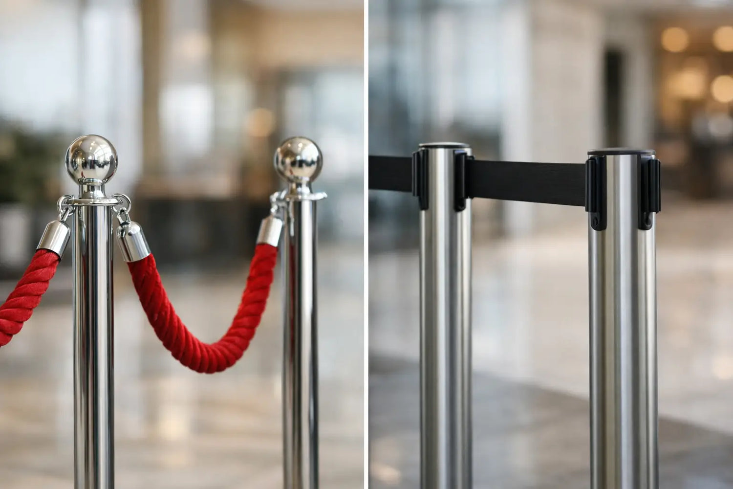 Rope Barriers vs Retractables for Your Site