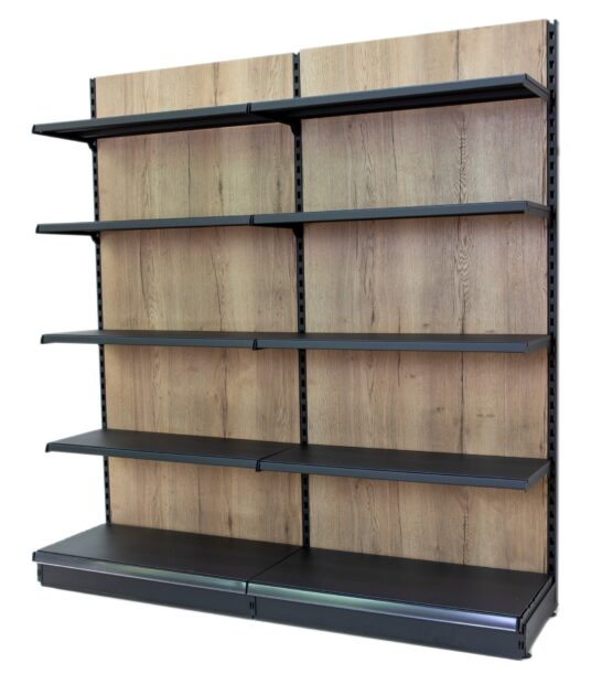 Wood Effect Retail Shelving