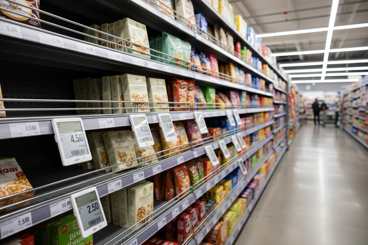 ESL - Electronic Shelf Edge Labels - Store Fittings Direct