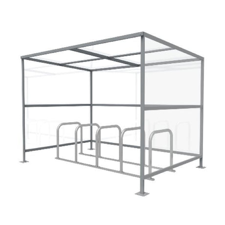 10 Cycle Shelter and Rack | Queensway - Store Fittings Direct