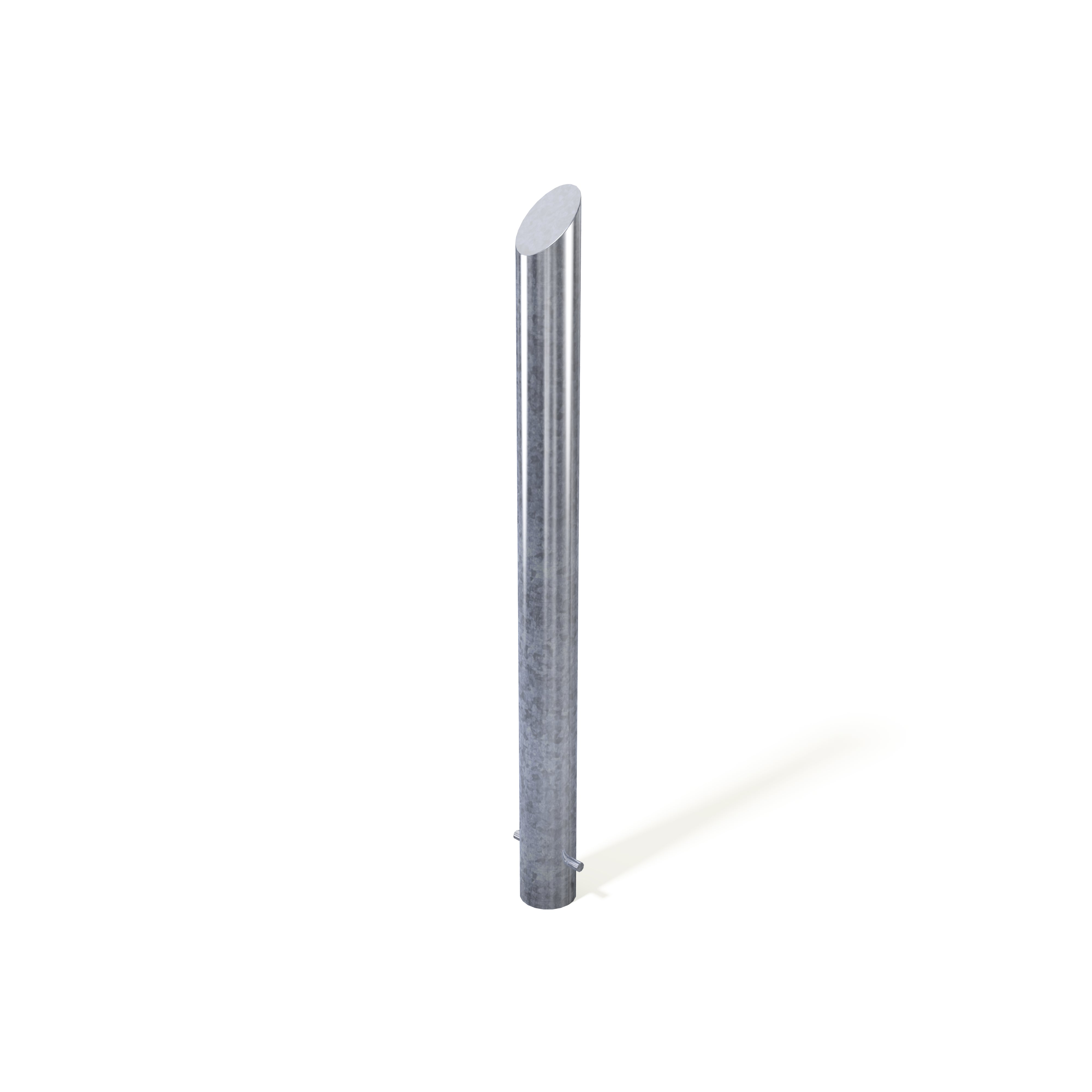 Mitre top bollard, base fixing detail