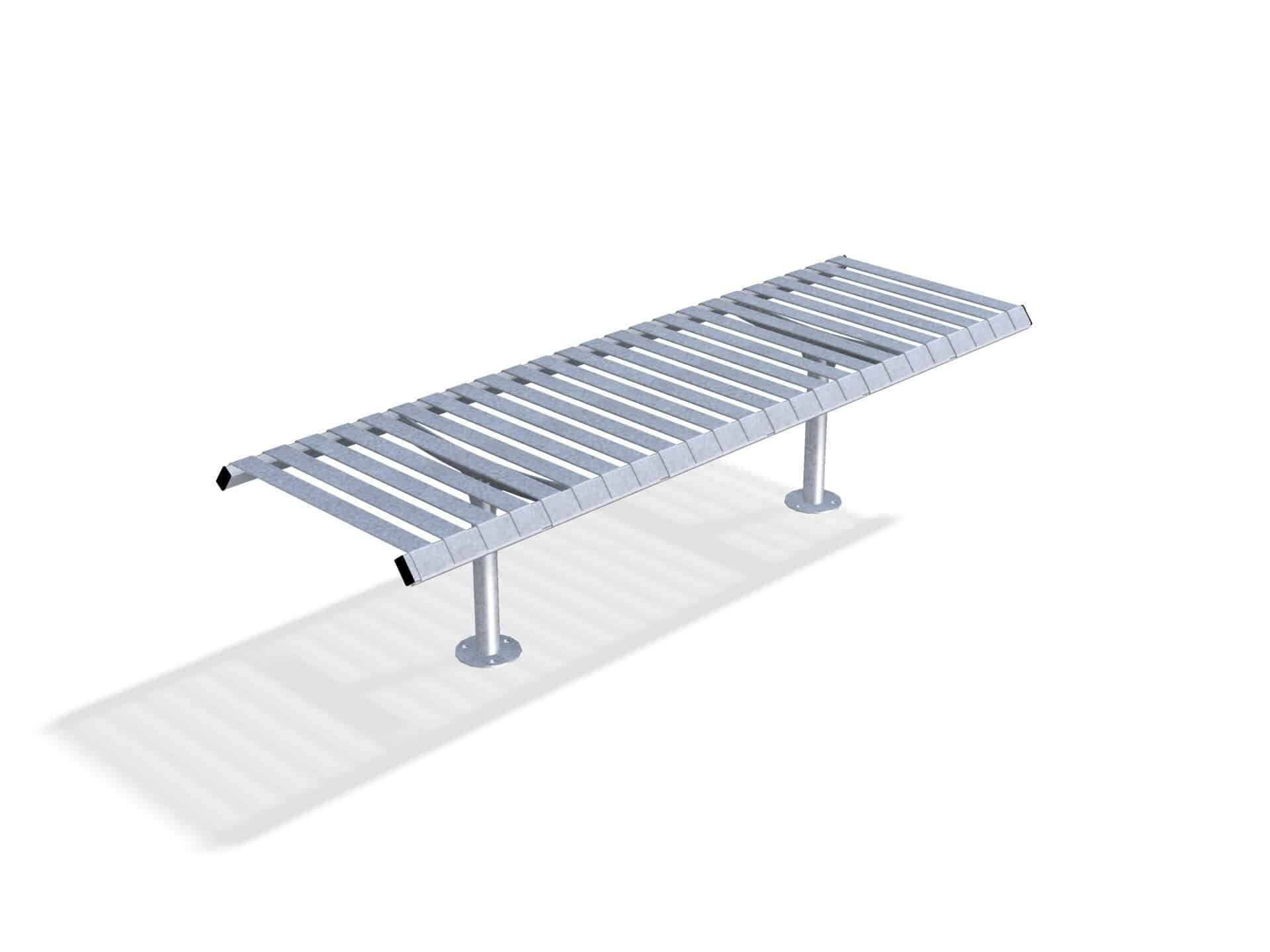 Rockingham Double Steel Bench | Street Furniture