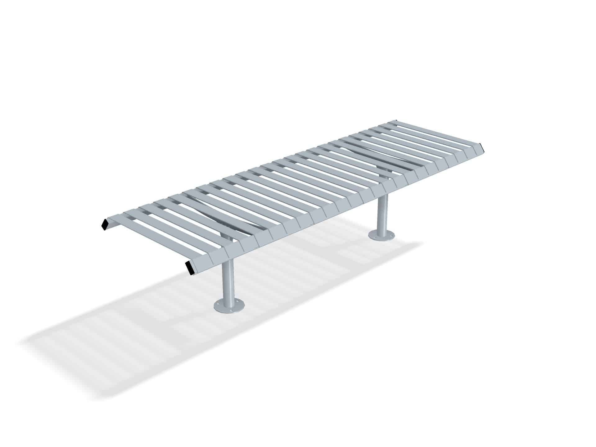 Rockingham Double Steel Bench | Street Furniture