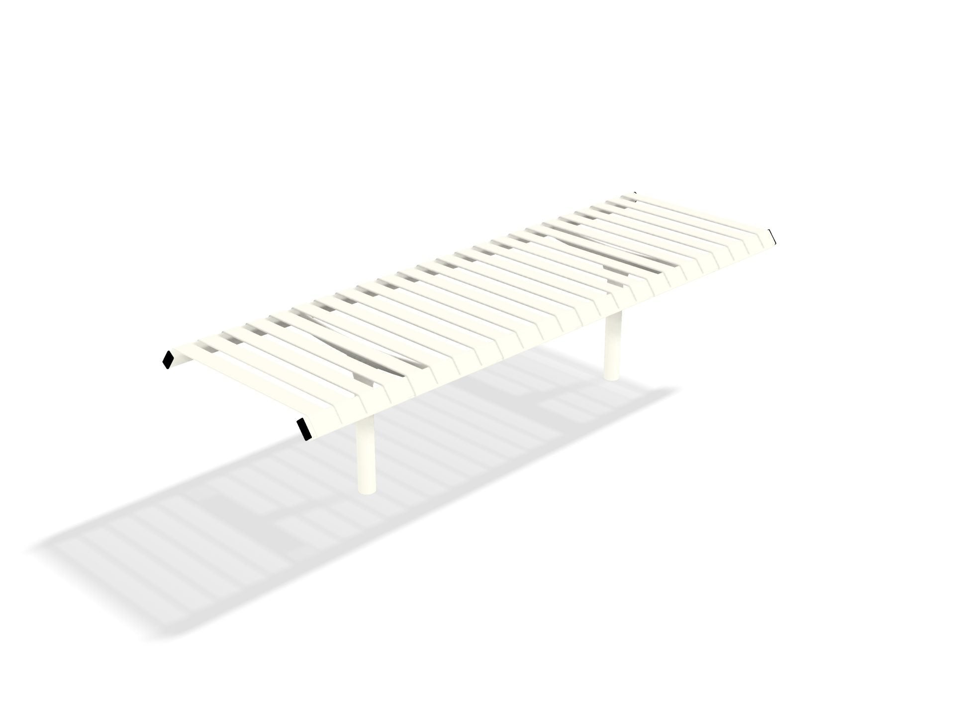 Rockingham Double Steel Bench | Street Furniture