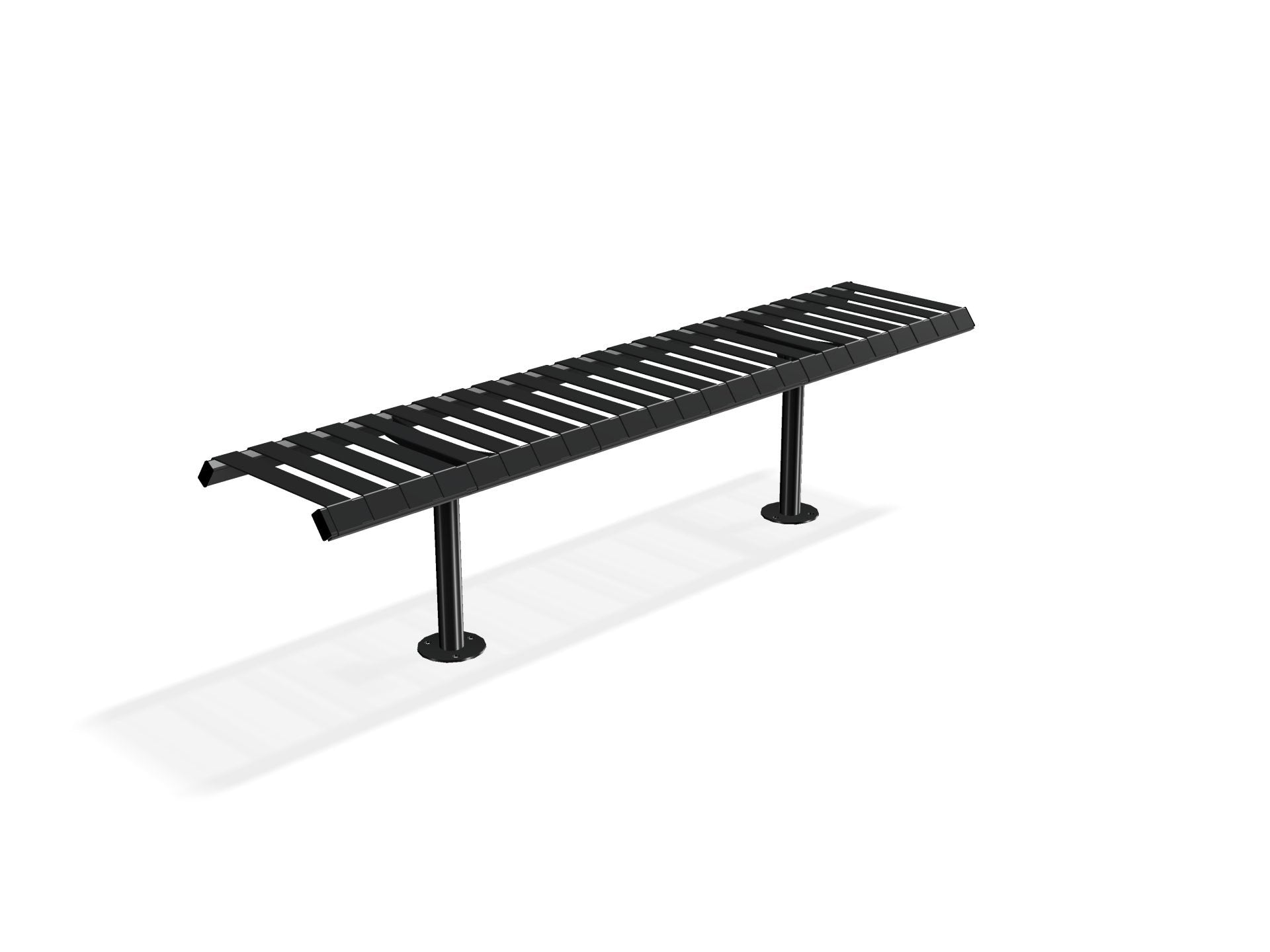 Rockingham Outdoor Steel Bench | Street Furniture