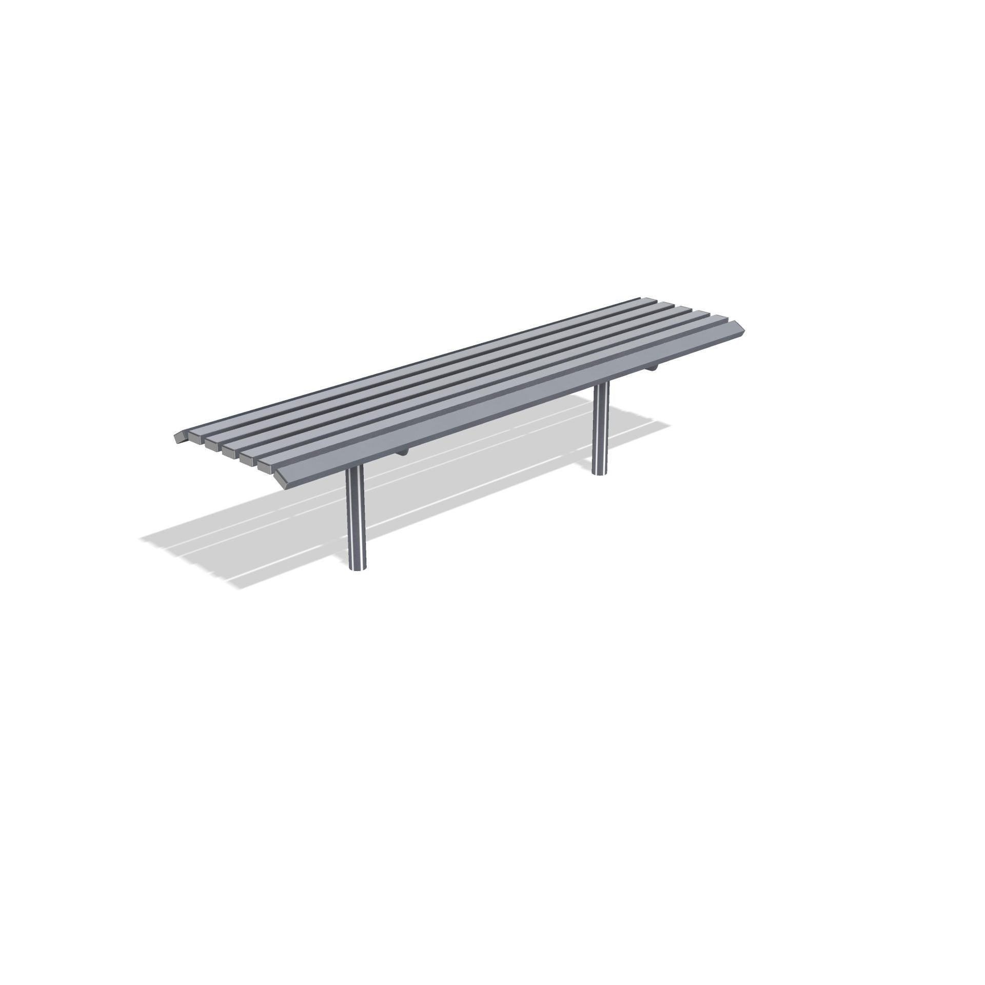 Drayton Outdoor Steel Bench | Street Furniture