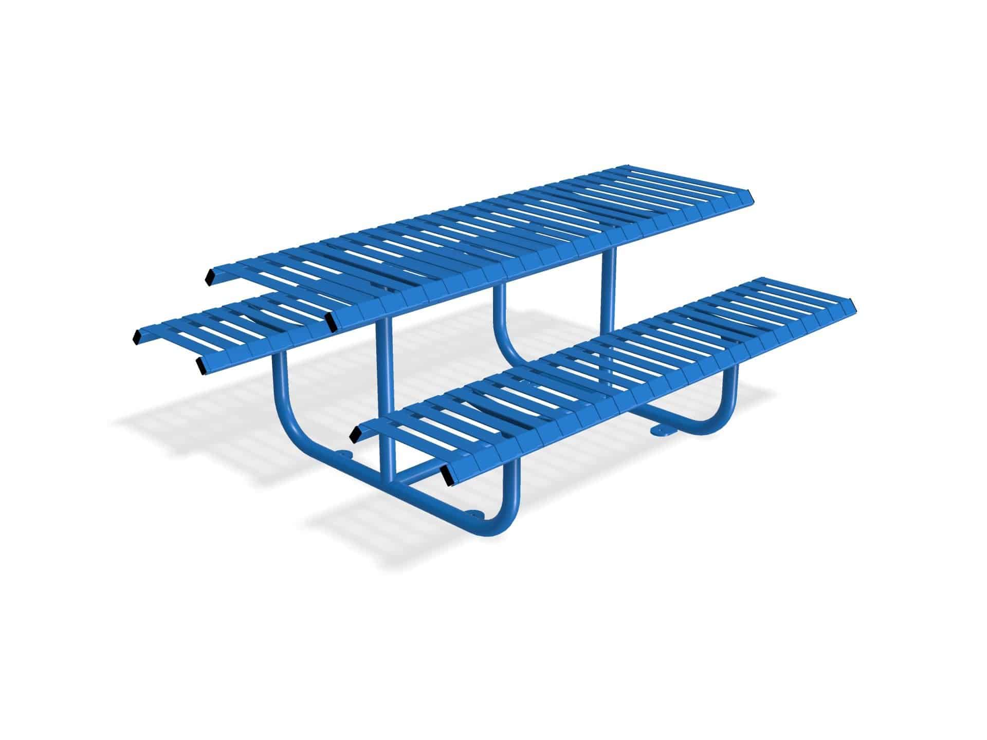 Rockingham Picnic Table Bench | Stainless Steel or Galvanised Street Furniture