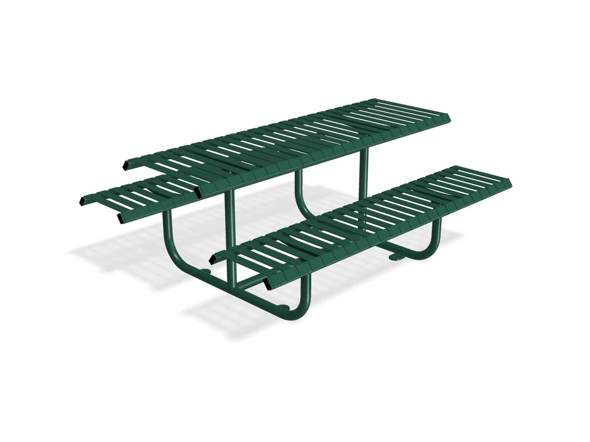 Rockingham Picnic Table Bench | Stainless Steel or Galvanised Street Furniture