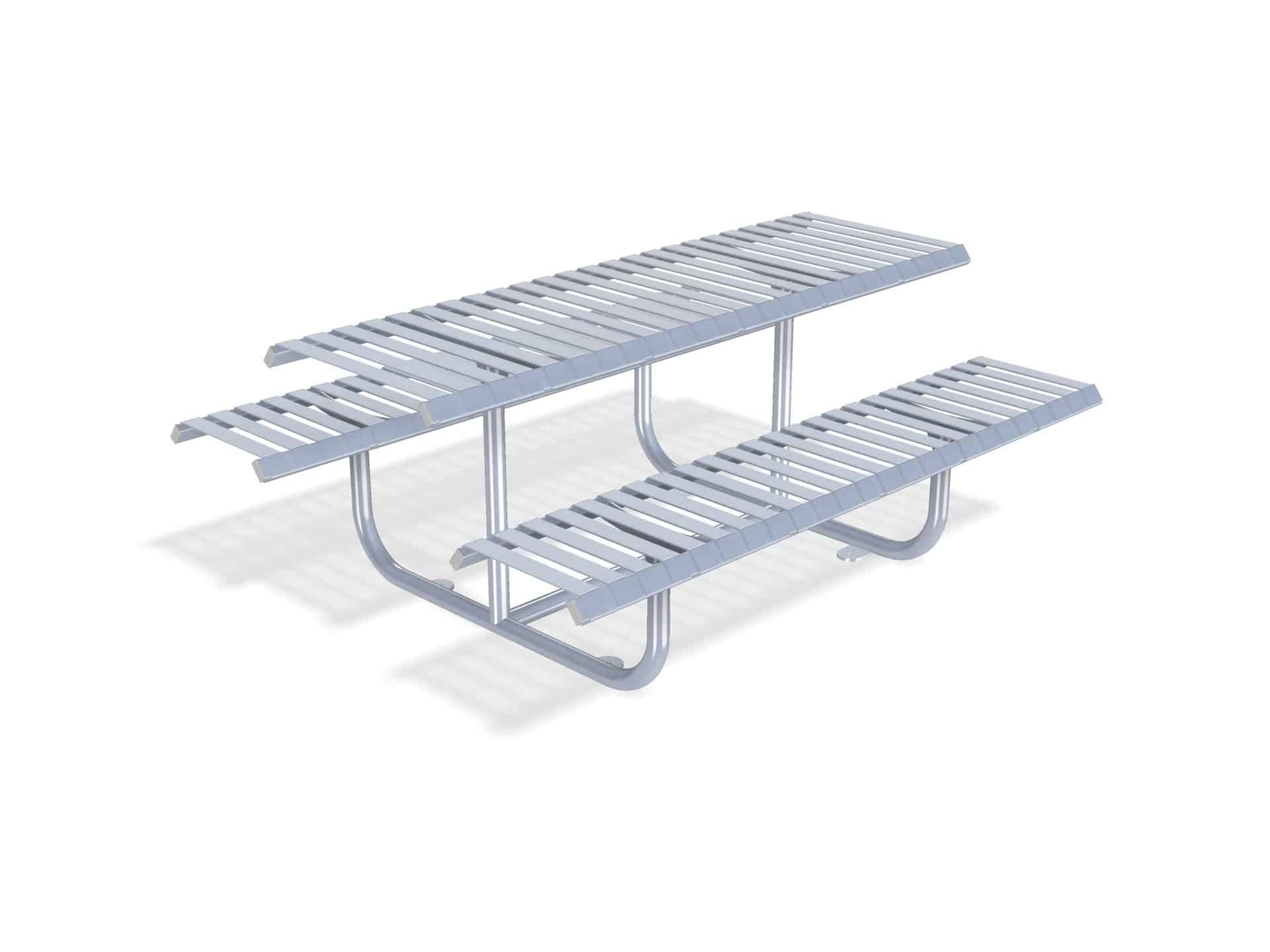 Rockingham Picnic Table Bench | Stainless Steel or Galvanised Street Furniture