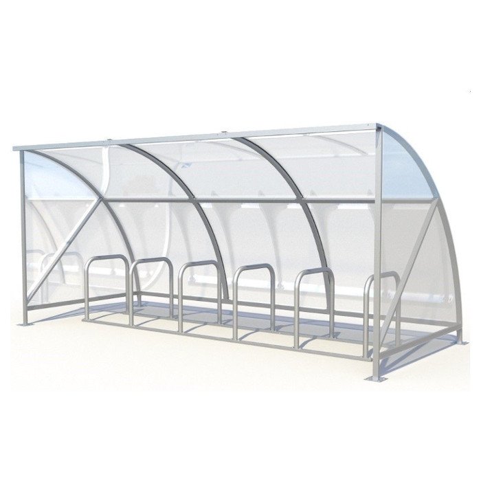 14 Bike Cycle Shelter | Broughton Slimline - Store Fittings Direct