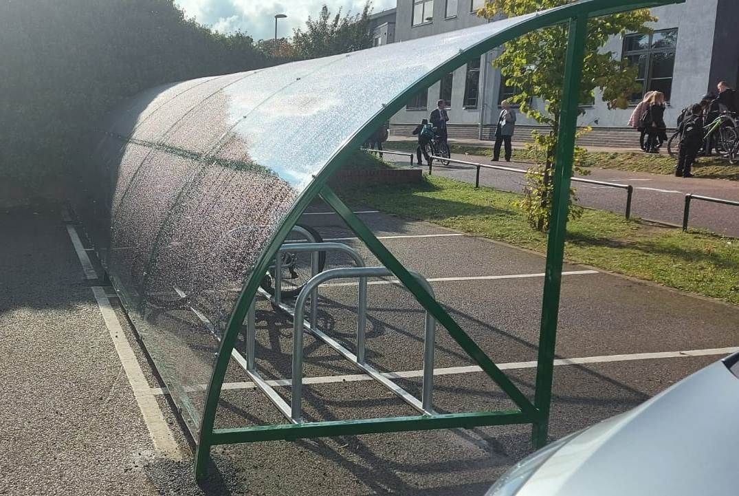 14 Cycle Shelter | Queensway - Store Fittings Direct
