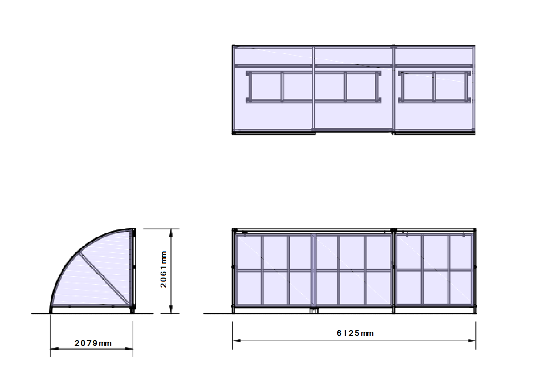 Secure and Gated Cycle Shelter