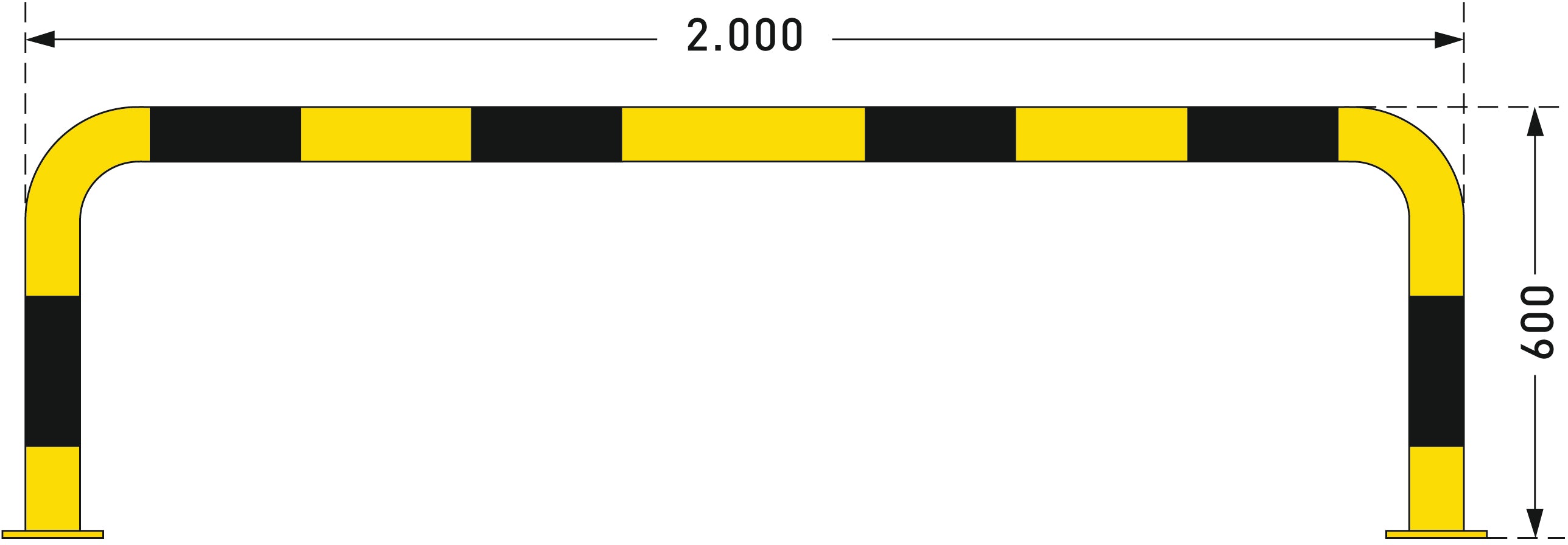 BLACK BULL Protection Guard - Yellow/Black