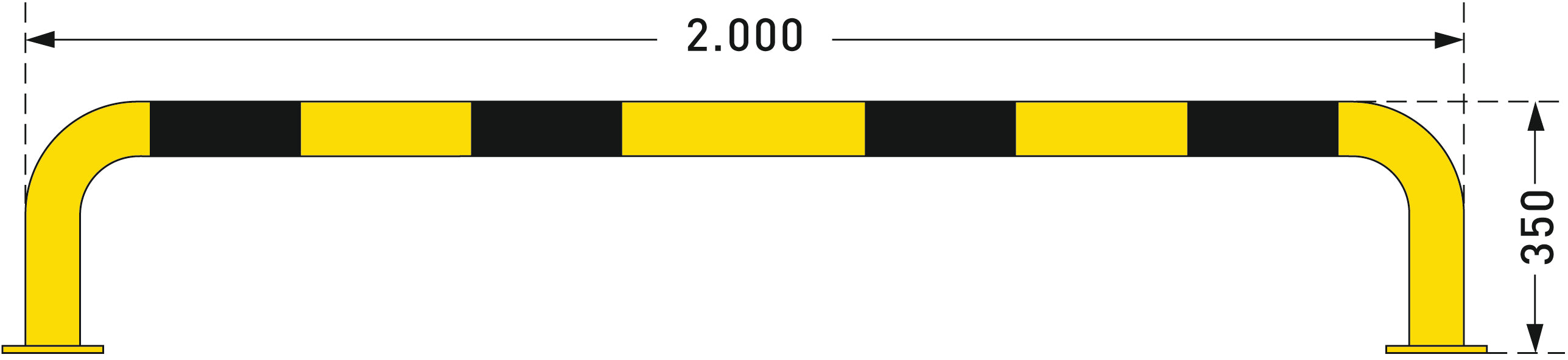 BLACK BULL Protection Guard - Yellow/Black