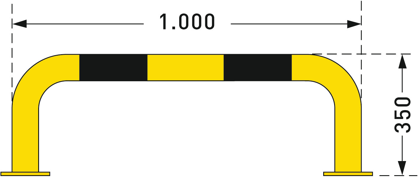 BLACK BULL Protection Guard - Yellow/Black