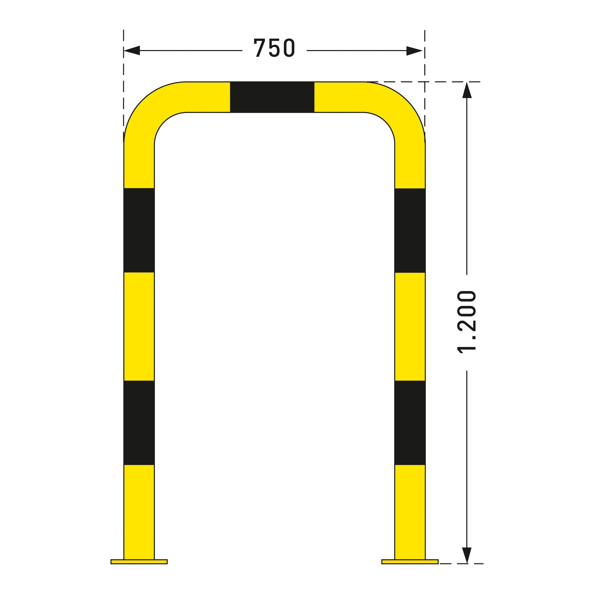 BLACK BULL Protection Guard - Yellow/Black