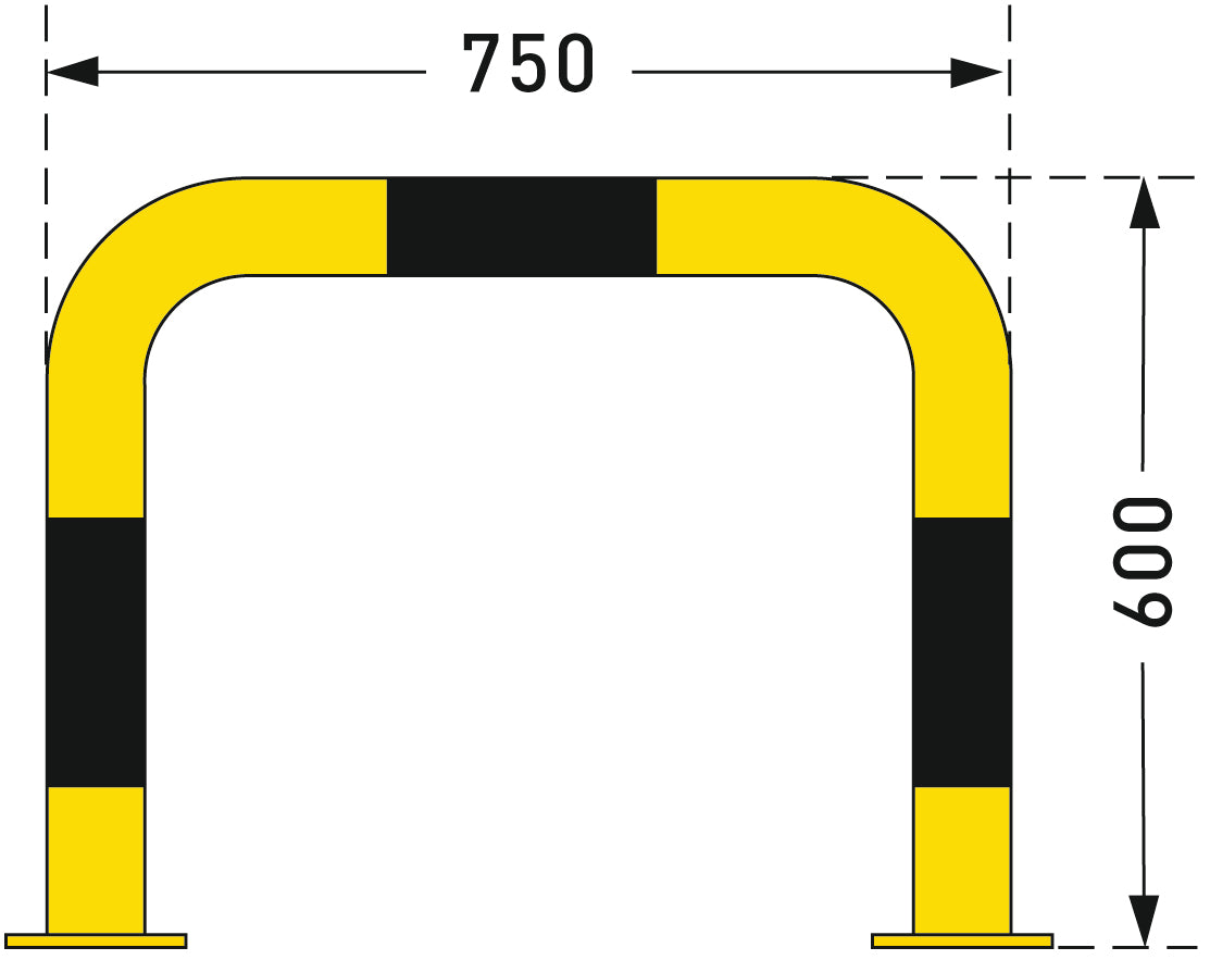BLACK BULL Protection Guard - Yellow/Black