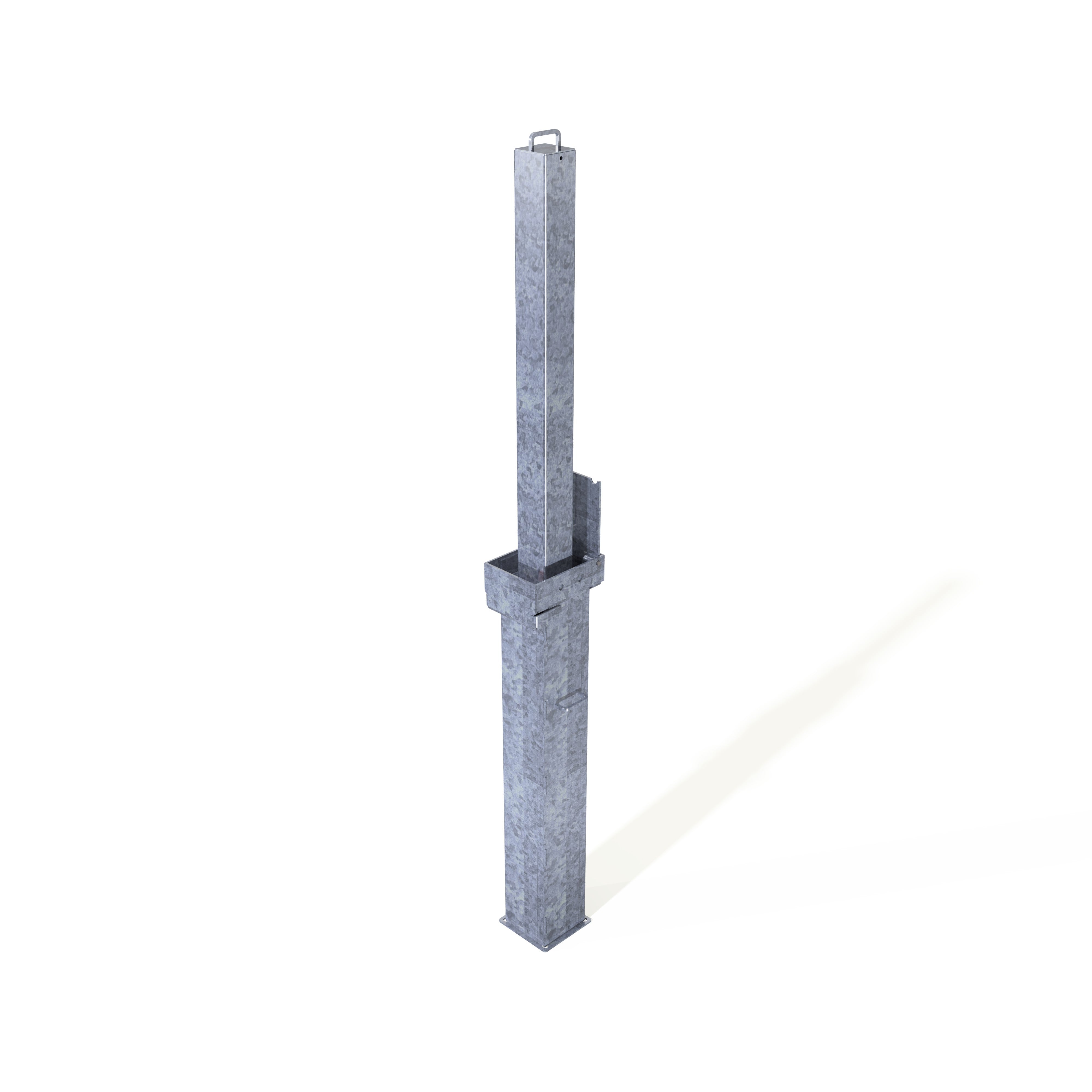 Square Retractapost-GL 900 Telescopic Bollard - Galvanised or Galvanised and Coated
