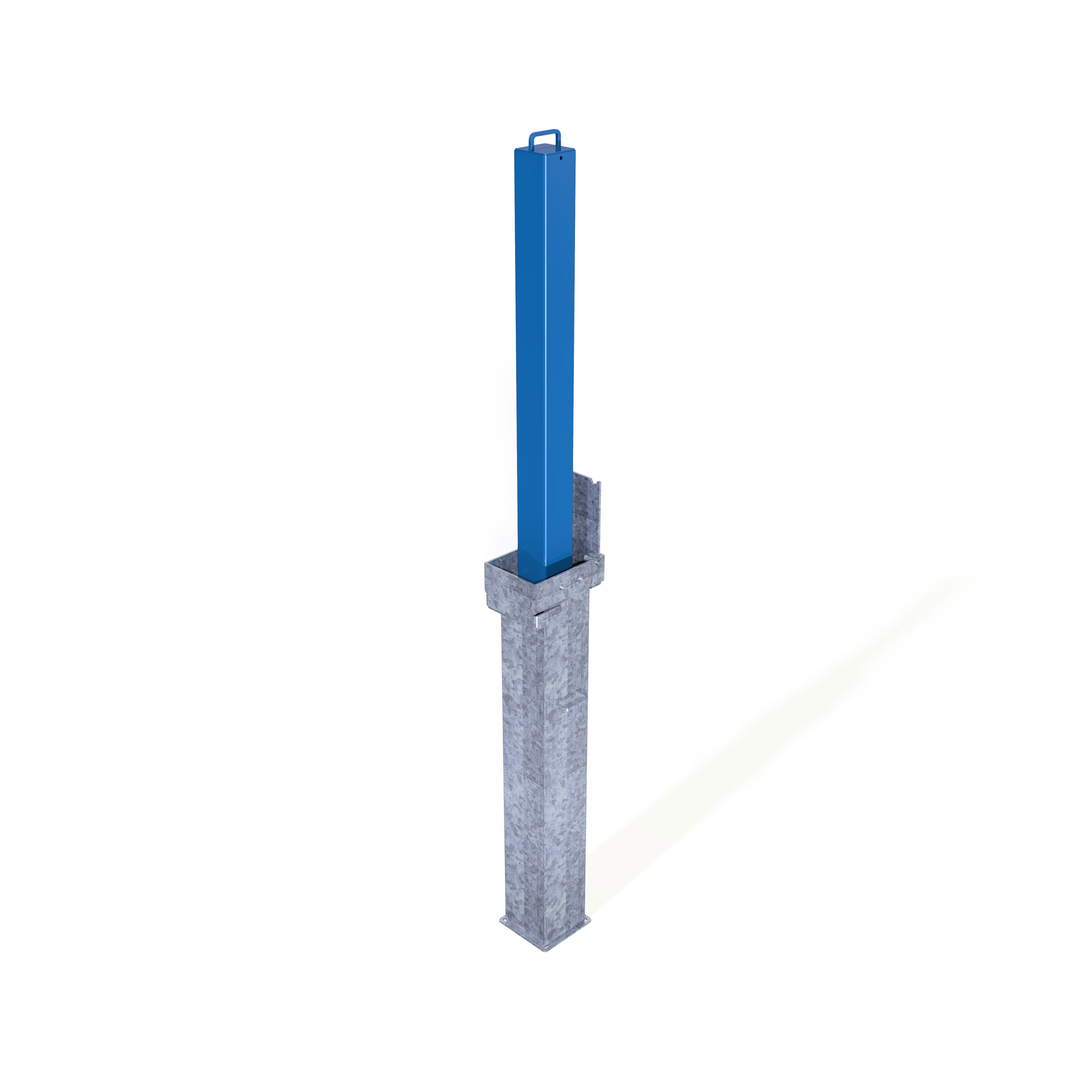 Square Retractapost-GL 900 Telescopic Bollard - Galvanised or Galvanised and Coated