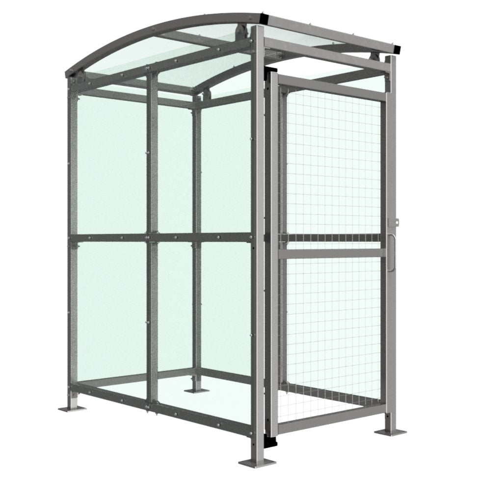 MC1 Secure Cycle Shelter with Mesh Gates