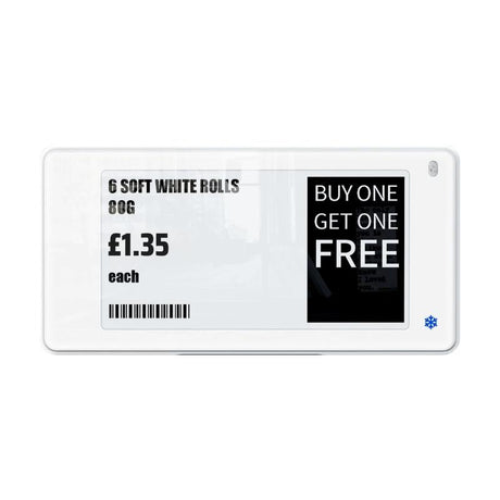 2.66" ESL Display -Low Temperature Freezer Electronic Shelf Label for Retail - Store Fittings Direct
