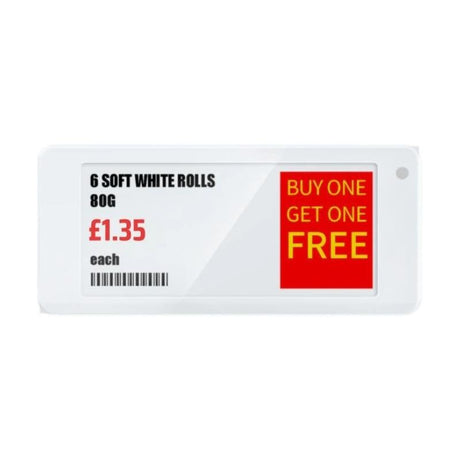 2.9" ESL Display - Shelf Edge Pricer Label - Store Fittings Direct