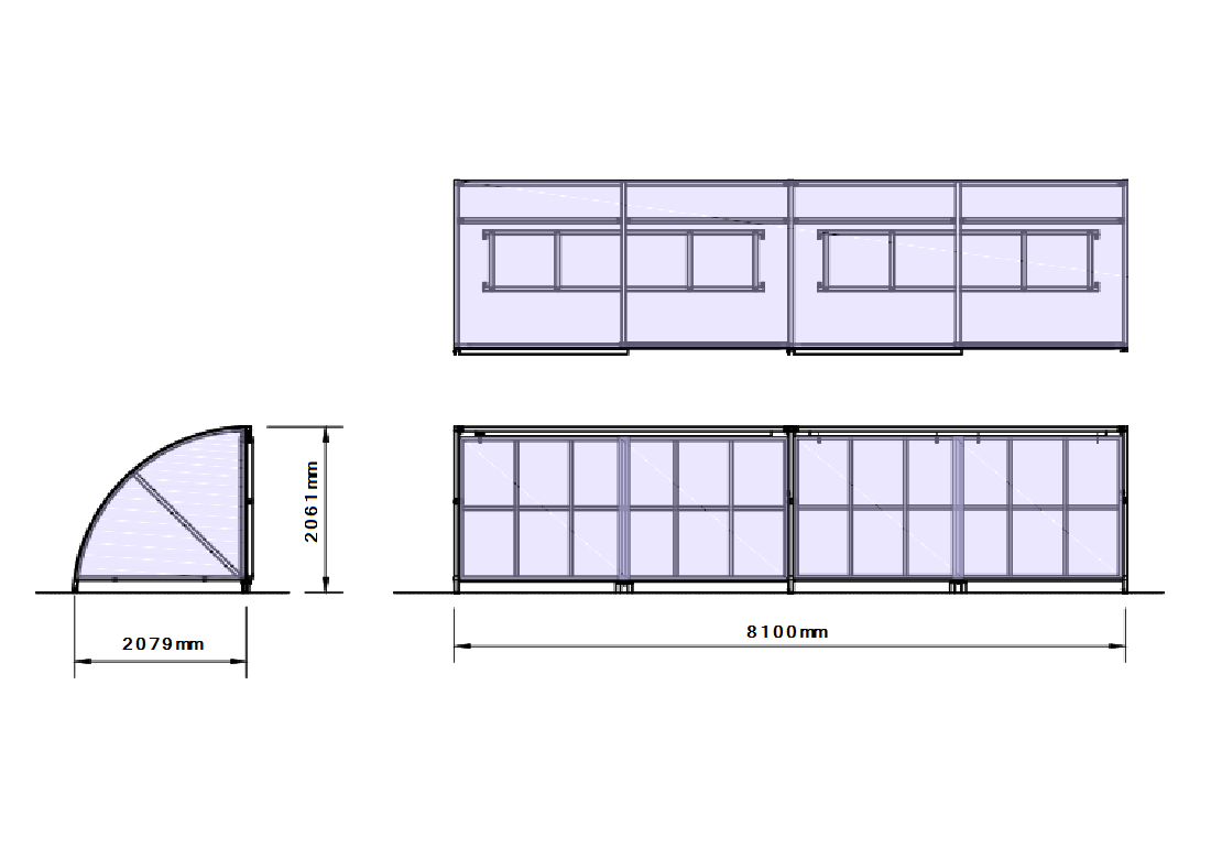Secure and Gated Cycle Shelter