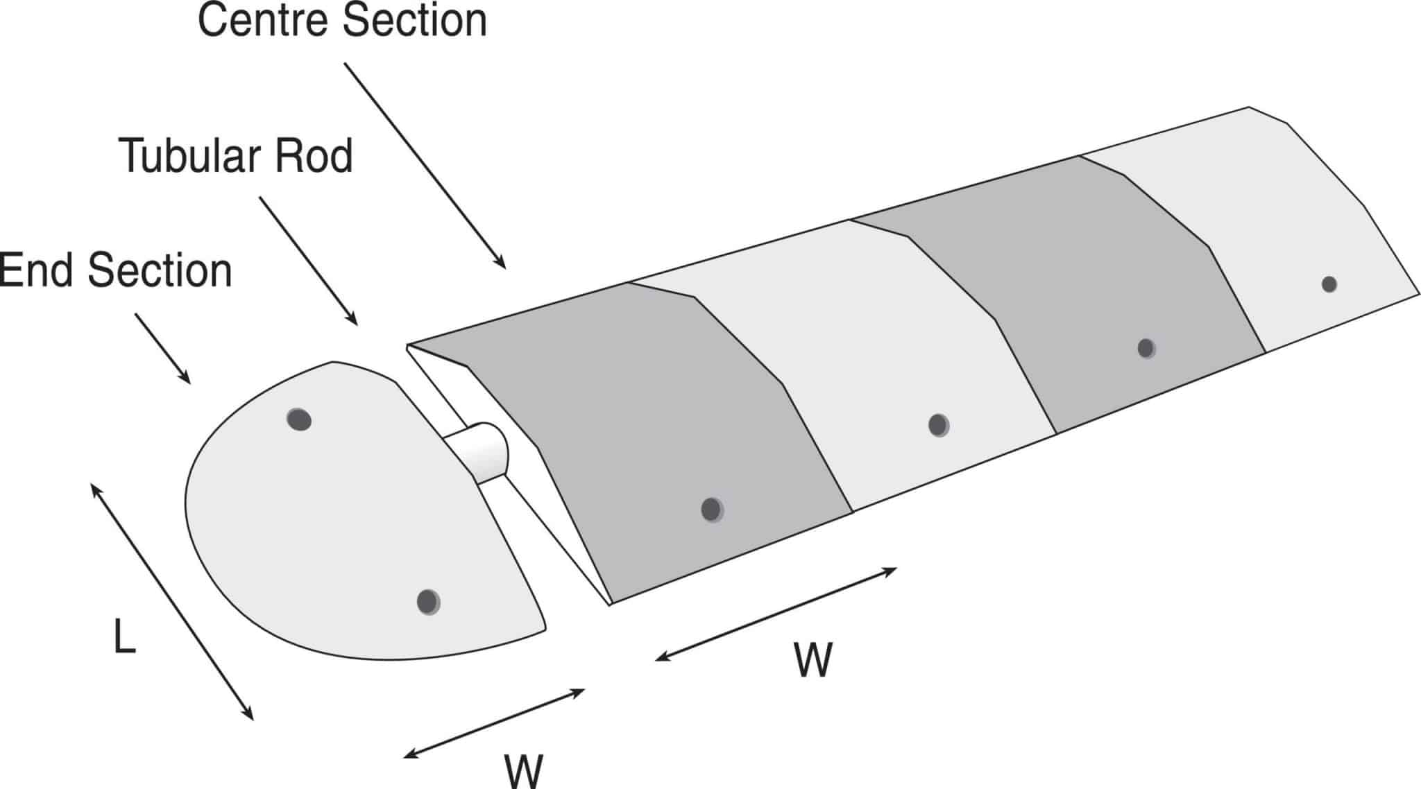 Recycled Speed Bumps | Fixings Included