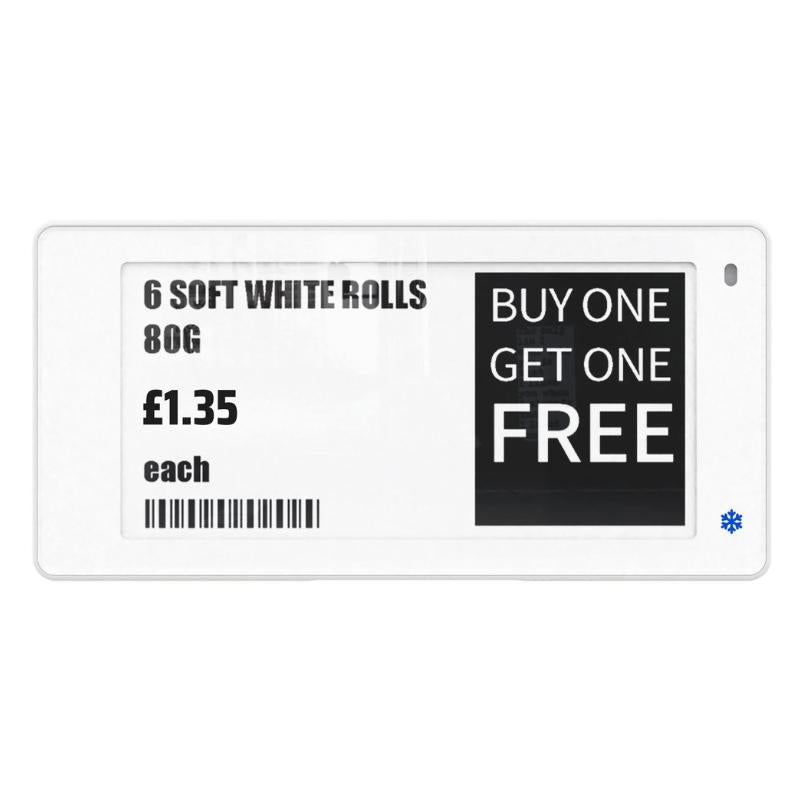 3.5" ESL Display -Low Temperature Freezer Electronic Shelf Label for Retail - Store Fittings Direct