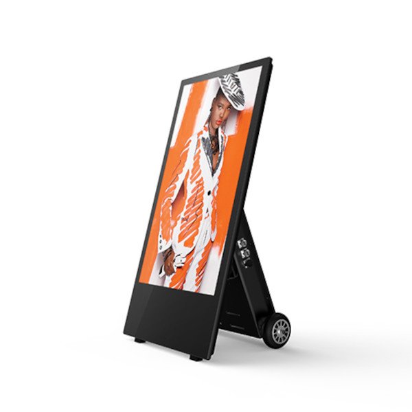 3-Day Hire — Outdoor Battery Powered Digital A-Board | IP65 Waterproof | 700cd/m² - Store Fittings Direct