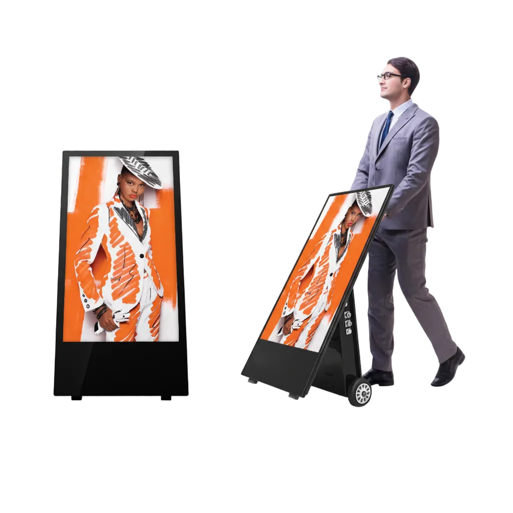 3-Day Hire — Outdoor Battery Powered Digital A-Board | IP65 Waterproof | 700cd/m² - Store Fittings Direct