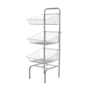 3 Tier Wire Basket Unit - Store Fittings Direct