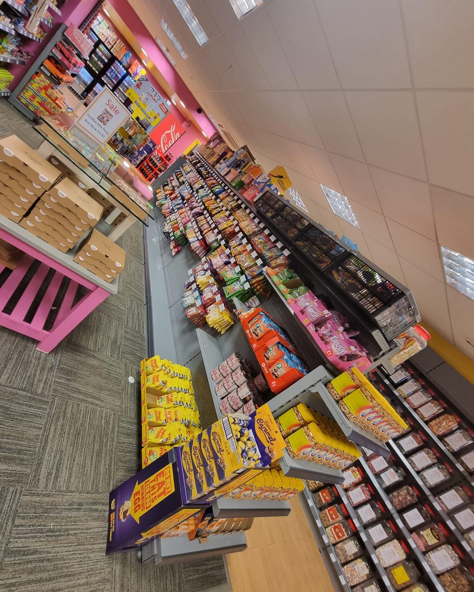 Retail shopping shelves