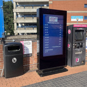 4K Outdoor PCAP Freestanding Multi Touch Screen Poster | IP65 Waterproof Totem - Store Fittings Direct