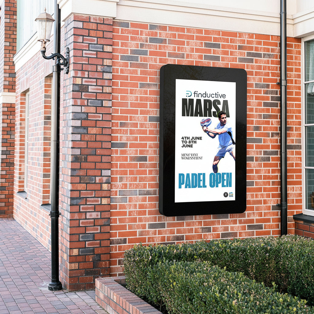4K Elite Outdoor Waterproof Digital Signage Display | IP65 Wall Mounted | 55" - Store Fittings Direct