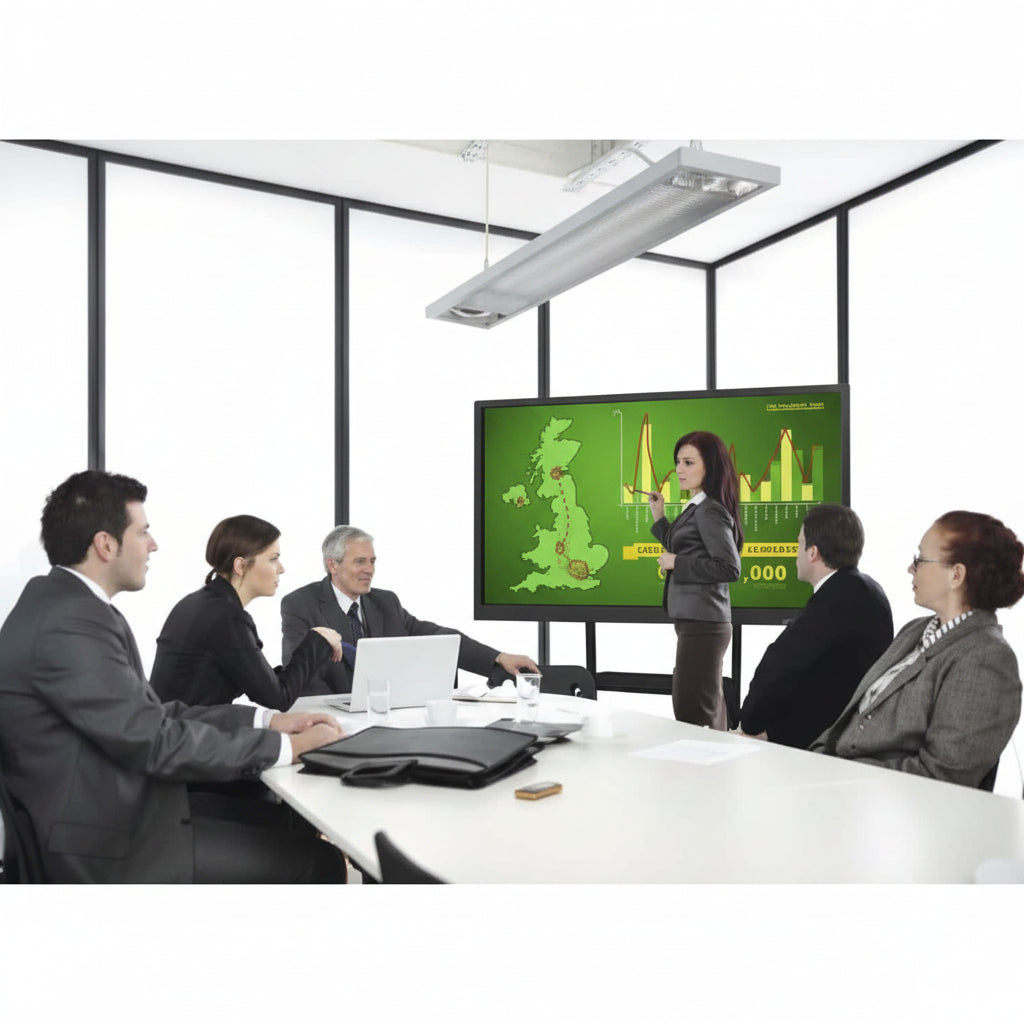 4K Interactive Multi-Touch Screen Whiteboard | Education & Business Display - Store Fittings Direct