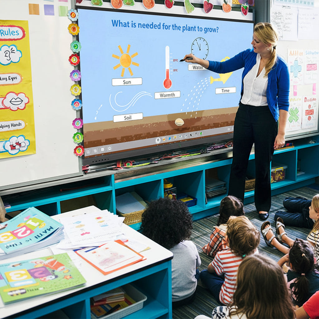 4K Interactive Multi-Touch Screen Whiteboard | Education & Business Display - Store Fittings Direct