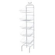 5 Tier Wire Basket Unit - Store Fittings Direct