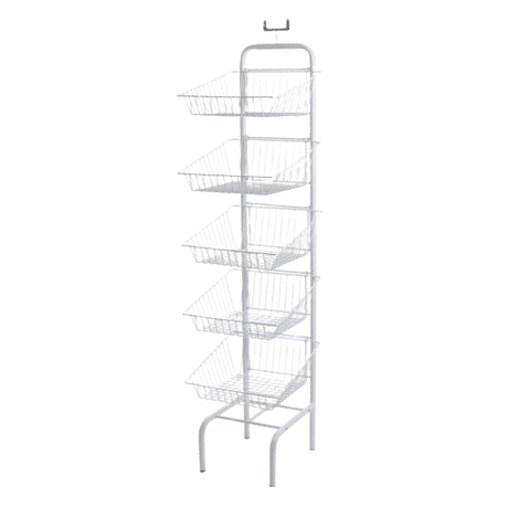 5 Tier Wire Basket Unit - Store Fittings Direct