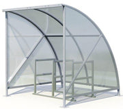 6 Bike Cycle Shelter | Broughton Slimline - Store Fittings Direct